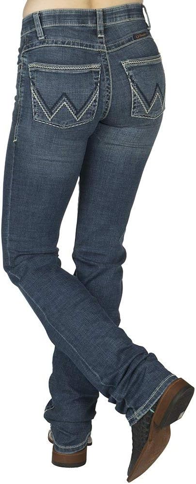 Wrangler Women’s Willow Mid Rise Performance Waist Boot Cut Ultimate Riding Jean