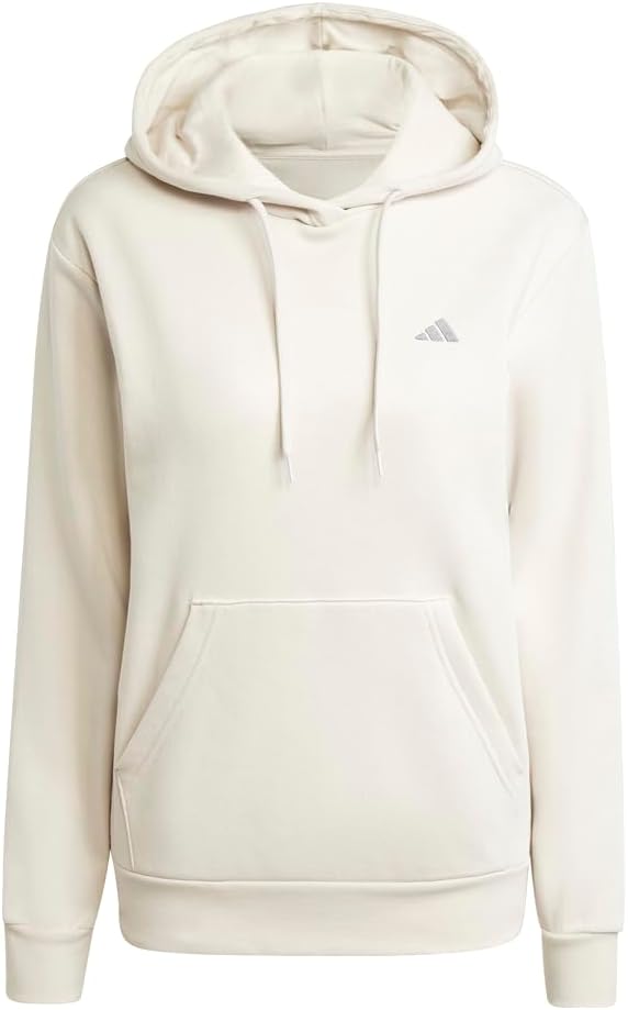 adidas Womens Essentials Feel Cozy Hoodie Casual Outerwear Casual – Off White