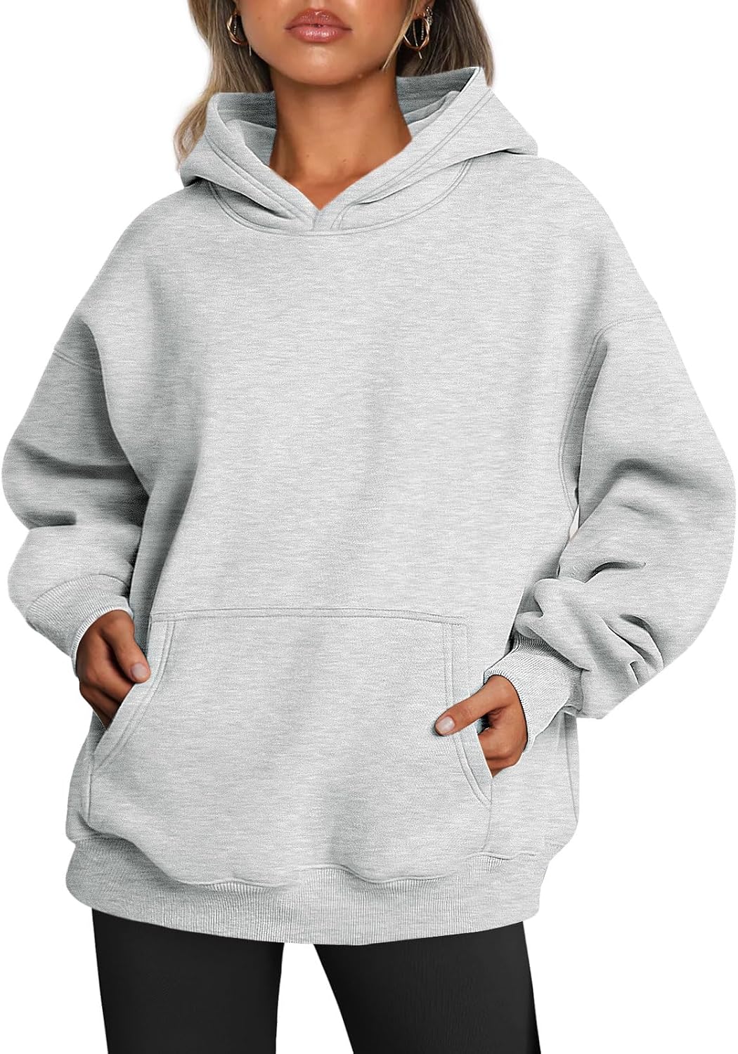 Trendy Queen Women Oversized Hoodies Fall Outfits | Gentle Skin Feel, Aesthetic Drop Shoulder, Large Kangaroo Pocket, Seamless Daily Outfit Match