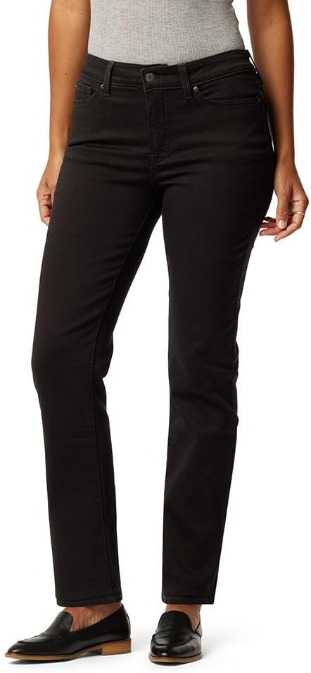 Levi Strauss Signature Gold Women’s Totally Shaping Straight Jeans Mid Rise Stretch Denim Curvy (Available in Plus)