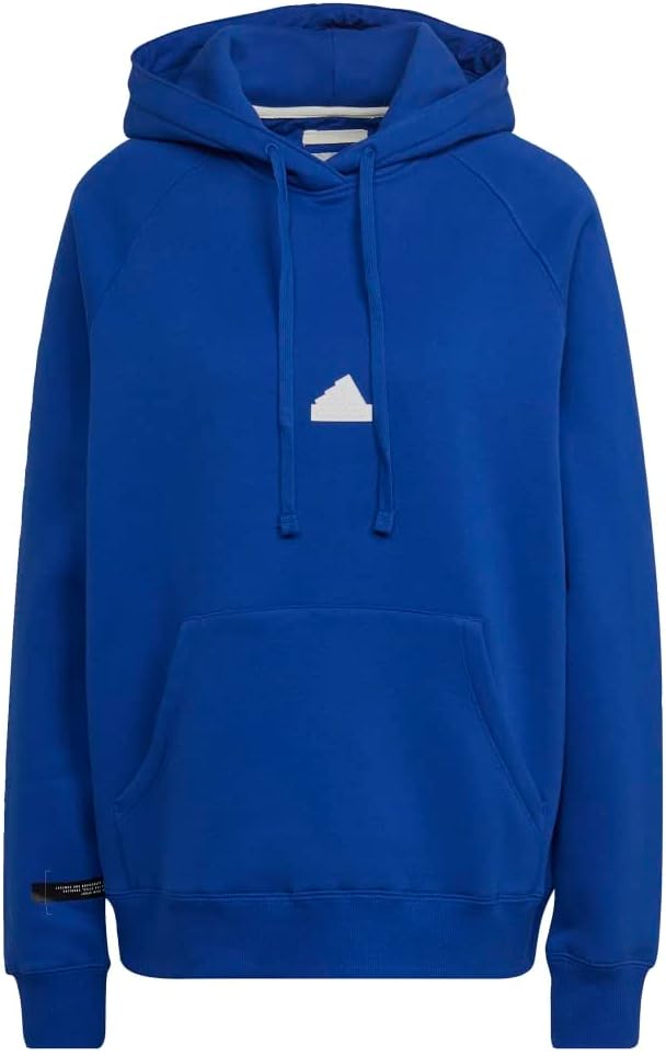 adidas Oversized Hooded Sweatshirt Women’s, Blue, Size XS