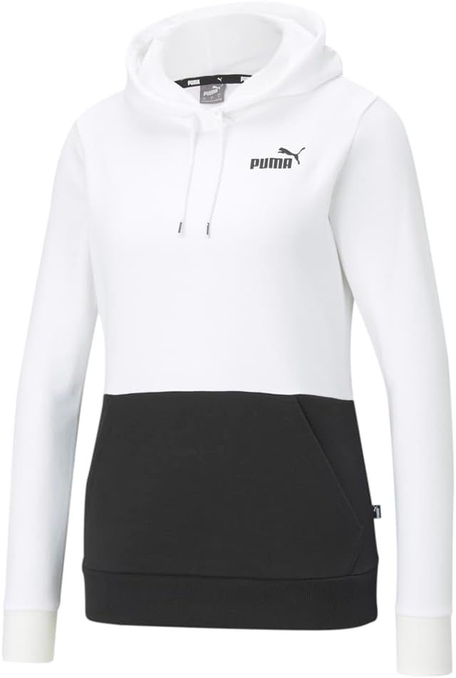 PUMA Womens Essentials Colorblock Hoodie Casual Outerwear Casual Hoodie