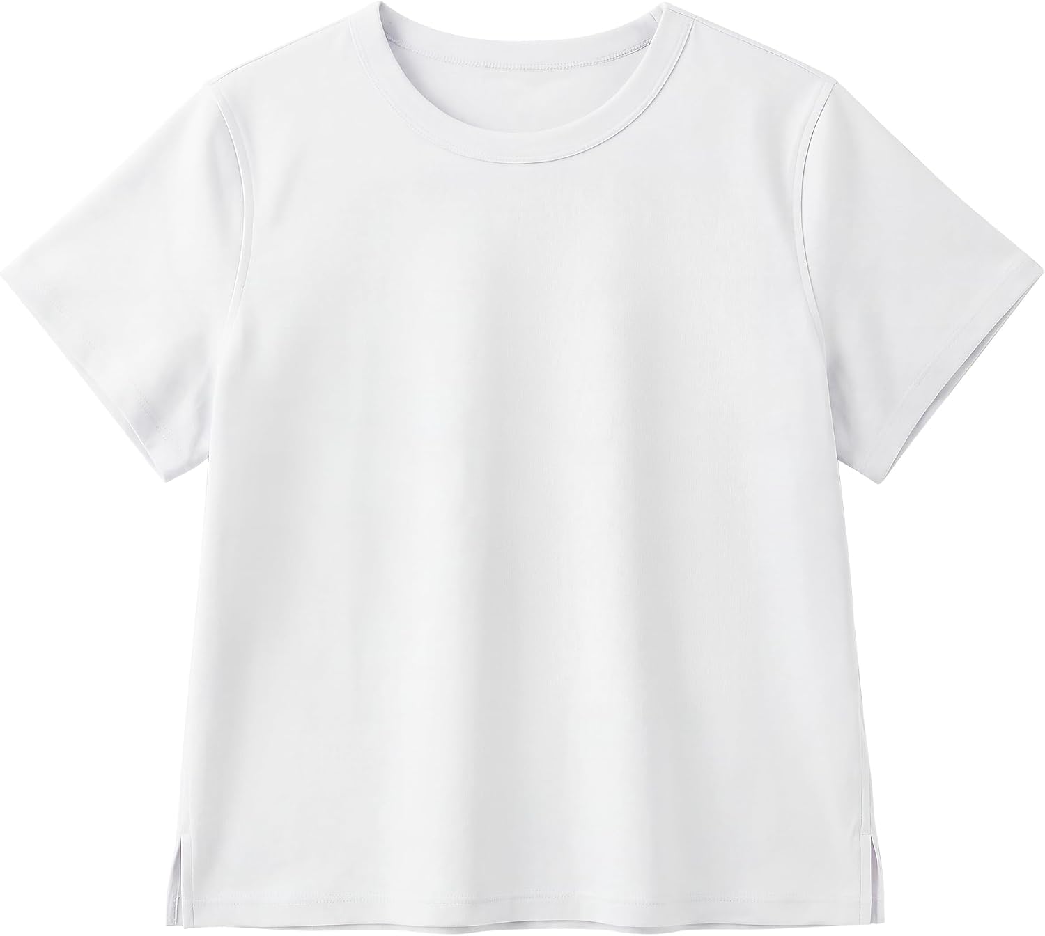 Stelle Women’s Cotton T-Shirts Crewneck Short Sleeve Basic Tees Summer Casual Solid Crop Tops