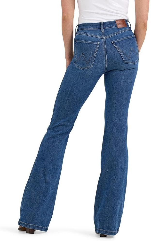 Wrangler Women’s Be Spoke Elsie High Rise Flare Jeans