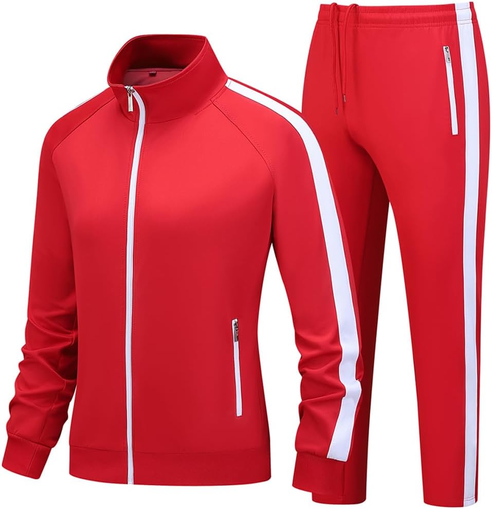Women’s 2 Pieces Long Sleeve Outfits Sweatsuits Tracksuit Set for Women Full Zip Active Sets Athletic Suits