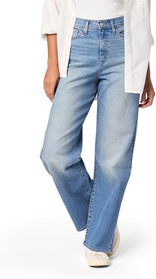 Levi Strauss Signature Gold Women’s Heritage High-Rise Loose Straight Jeans Stretch Denim (Available in Plus)
