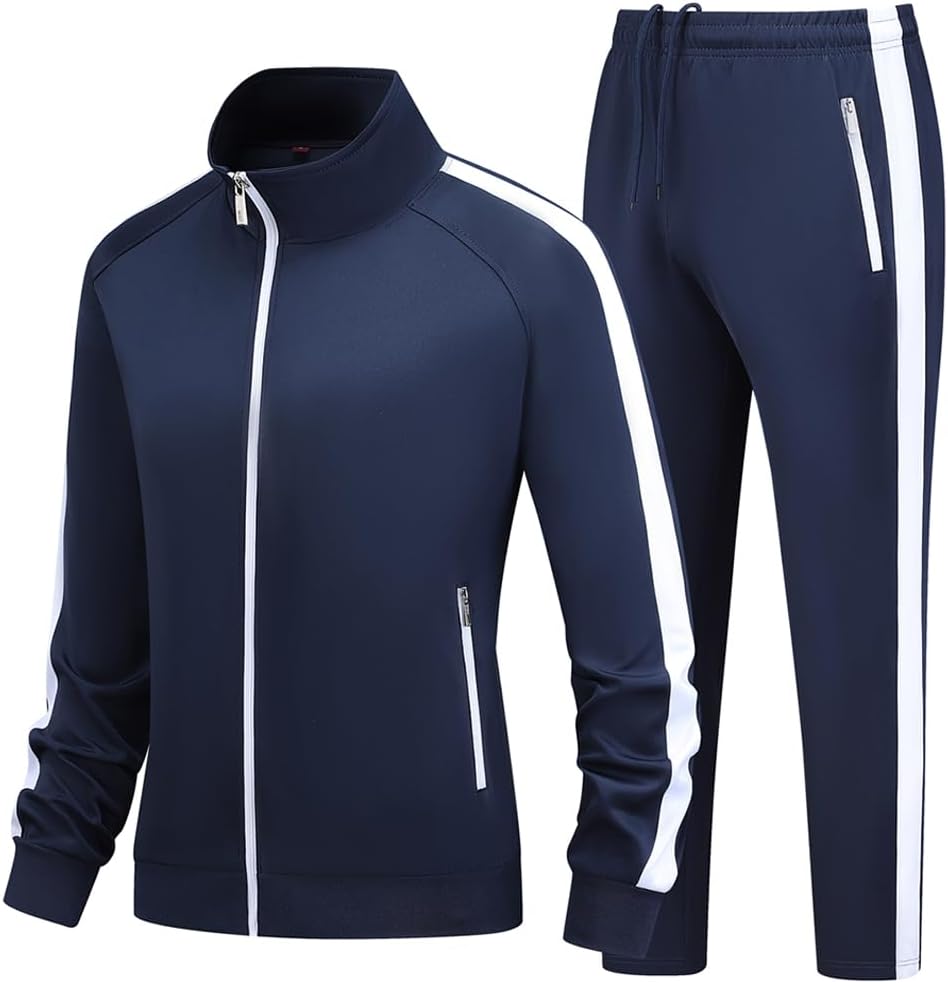 Women’s 2 Pieces Long Sleeve Outfits Sweatsuits Tracksuit Set for Women Full Zip Active Sets Athletic Suits