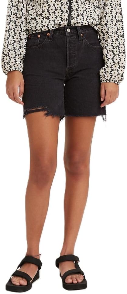Levi’s Womens 501 Mid Thigh Shorts Light-Weight