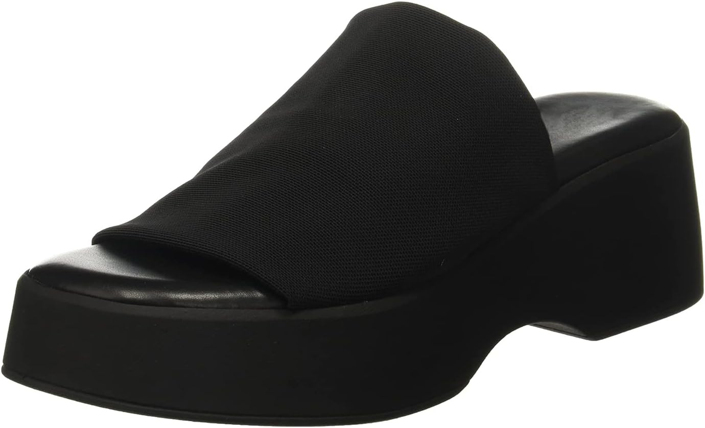 Womens Wedge SIides Sandals Platform Open Toe Slip On Elastic Band Wedges Shoes