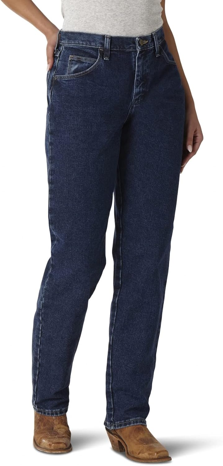 Wrangler Women’s Blues Relaxed Fit High Rise Heavyweight Jean