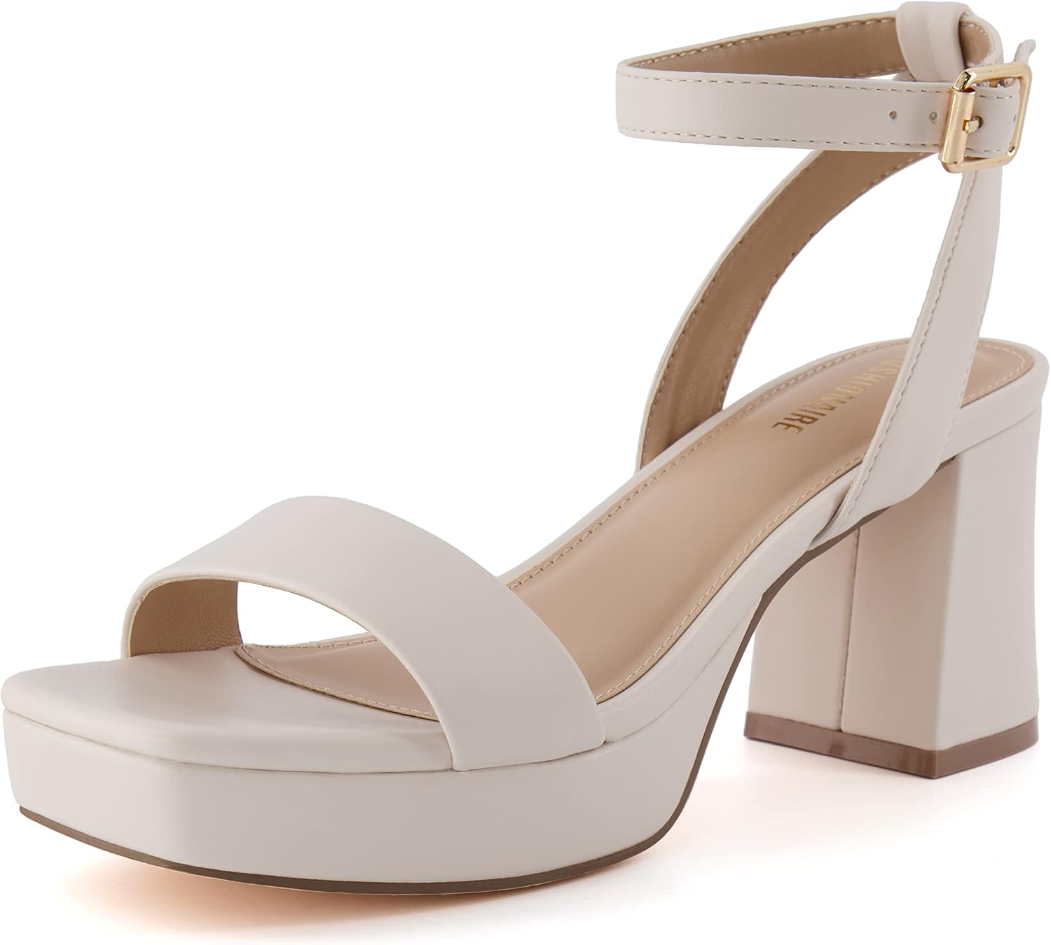 CUSHIONAIRE Women’s Cherry platform dress sandal +Memory Foam and Wide Widths Available