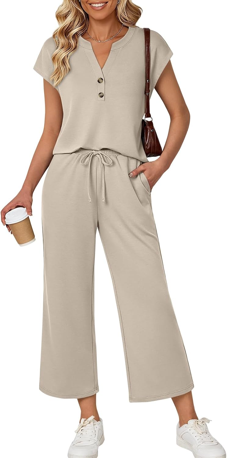 LILLUSORY Two Piece Lounge Sets for Women Vacation Beach Travel Airport Fall Outfits Casual Cruise Fashion 2026