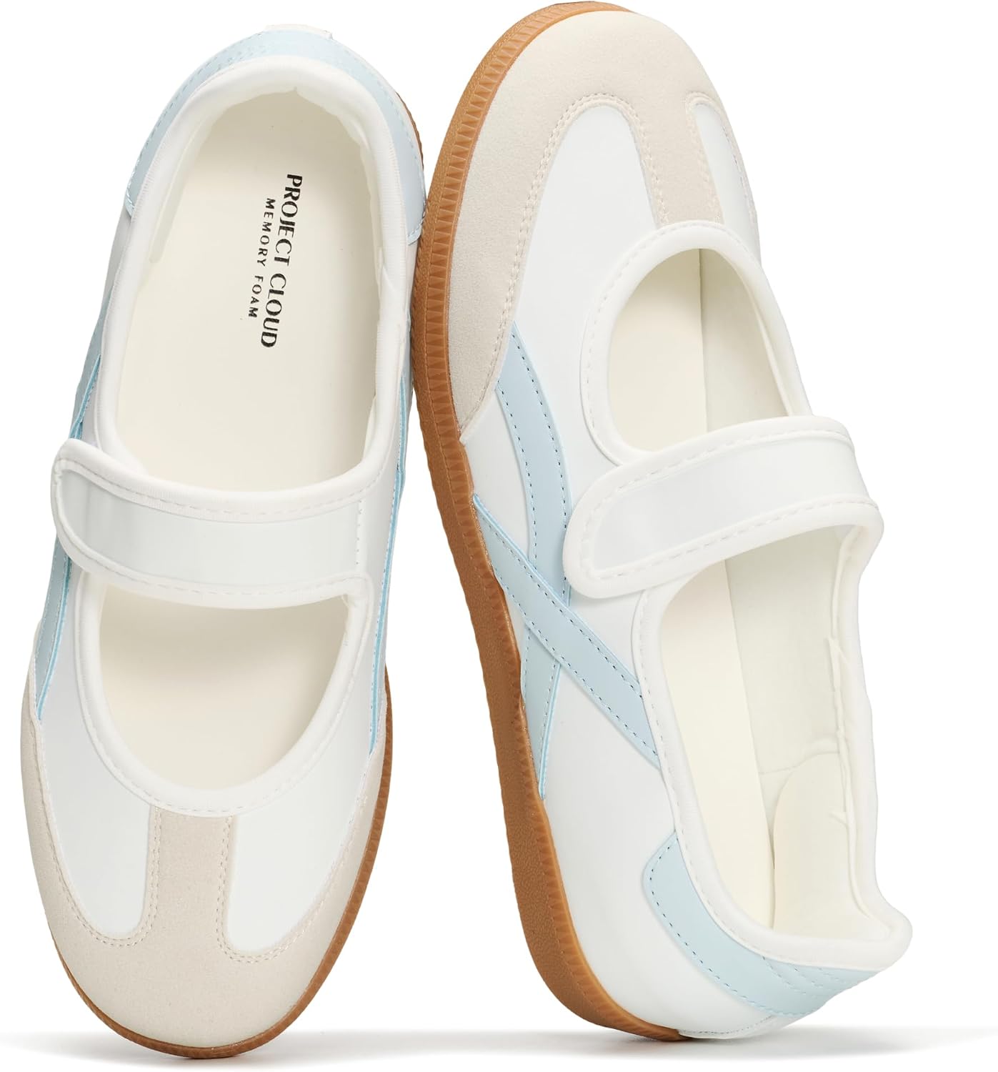 Project Cloud Comfortable Womens Shoes – Casual Trendy Mary Jane Shoes Women with Memory Foam – Lightweight & Non-Slip Fashion Sneakers for Women 2026 (Spring)