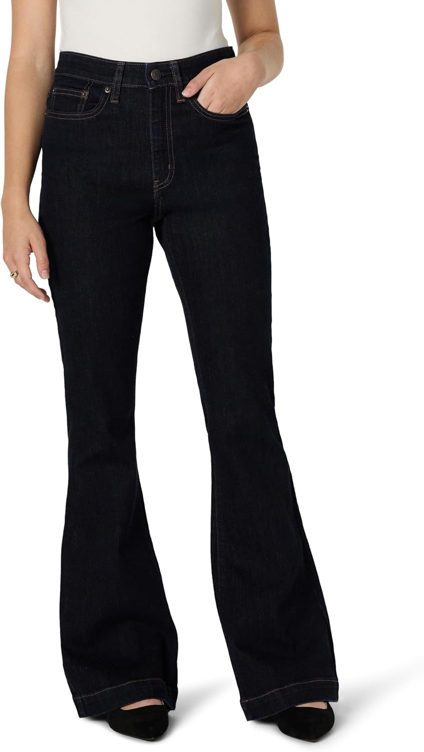 Amazon Essentials Women’s High Stretch Flattering High-Rise Flare Jeans