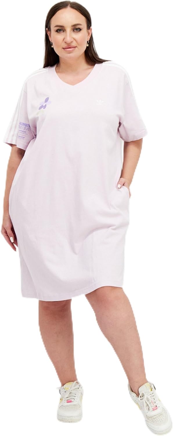 adidas Originals Womens Always Original Tee Dress, Almost Pink