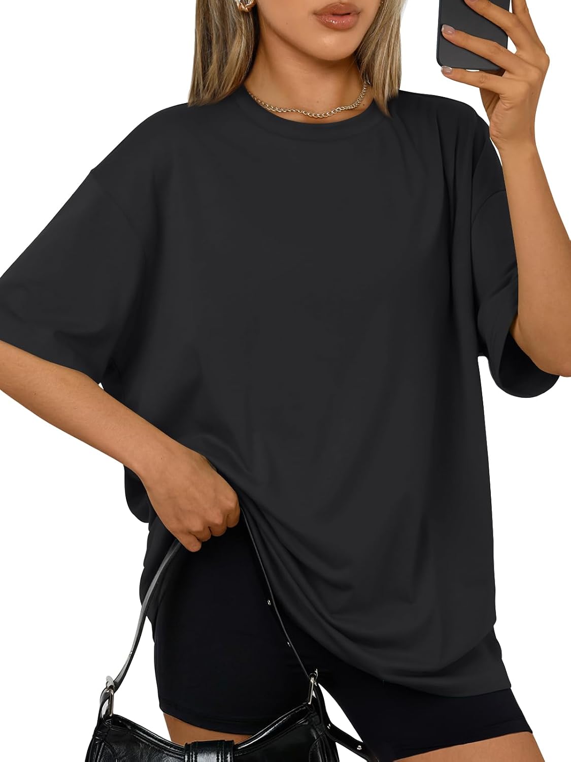 Trendy Queen Womens Oversized T-Shirts Short Sleeves Workout Tops | Casual Summer Gym Tees Plus Size Fashion Clothes 2026