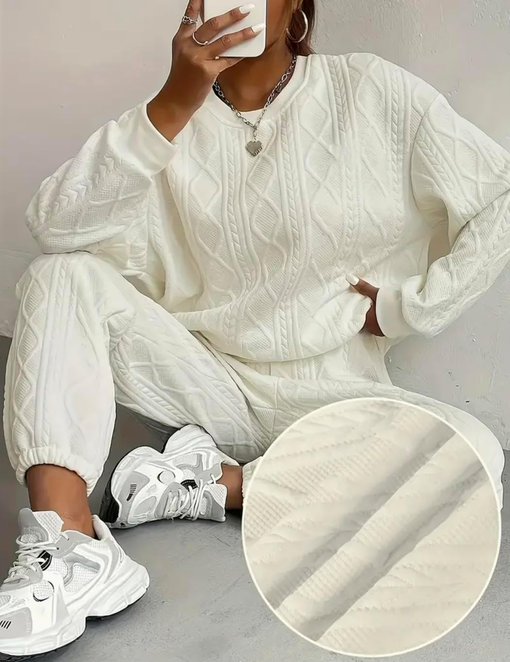 Lounge Sets for Women 2 Piece Outfits, Casual Matching Loungewear Set, Comfy Travel Airport Outfit