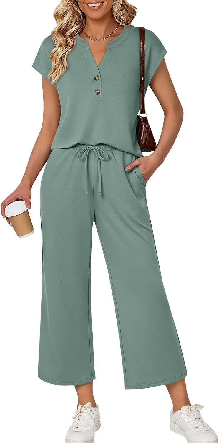 LILLUSORY Two Piece Lounge Sets for Women Vacation Beach Travel Airport Fall Outfits Casual Cruise Fashion 2026