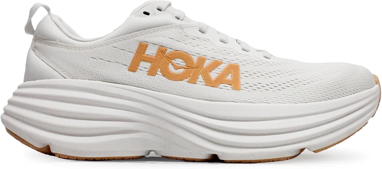 Hoka Women’s Bondi 8 White/Cantaloupe 9.5 Medium