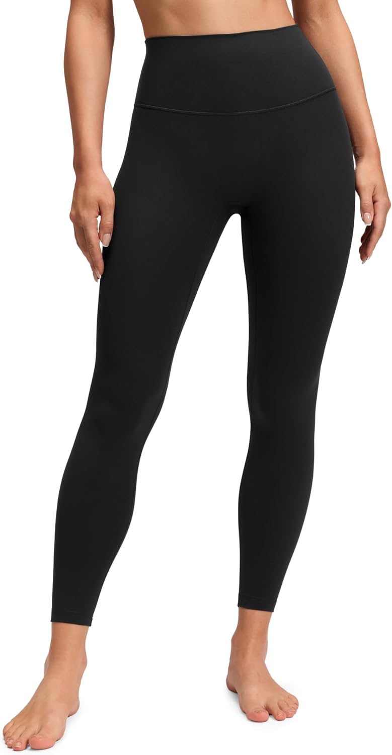CRZ YOGA Butterluxe No Front Seam Yoga Leggings 25″ – High Waisted Womens Lounge Pants Pilates Workout Athletic Buttery Soft