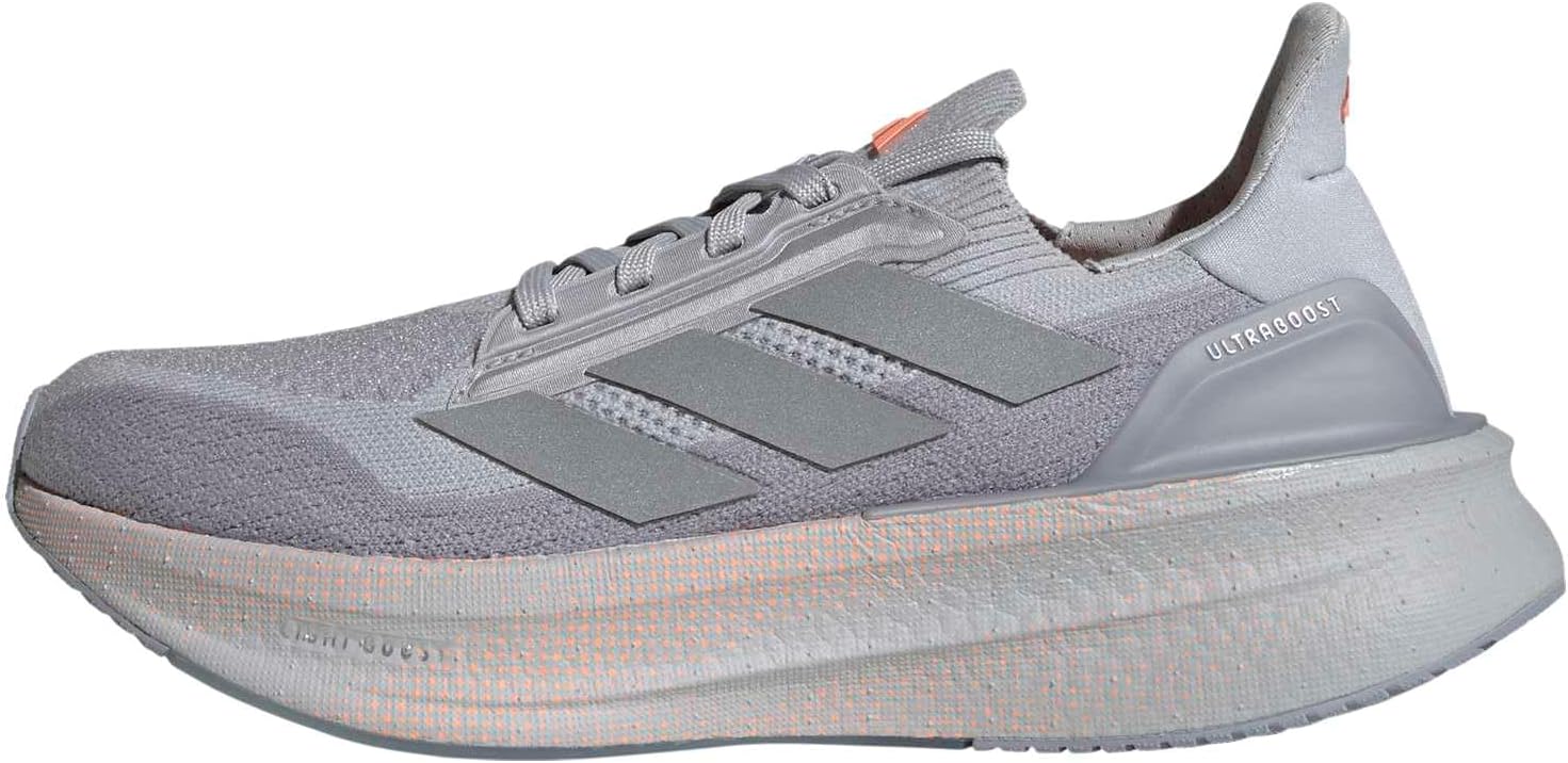adidas Womens Ultraboost Ultra Boost 5X Running Sneakers Shoes – Grey, Silver