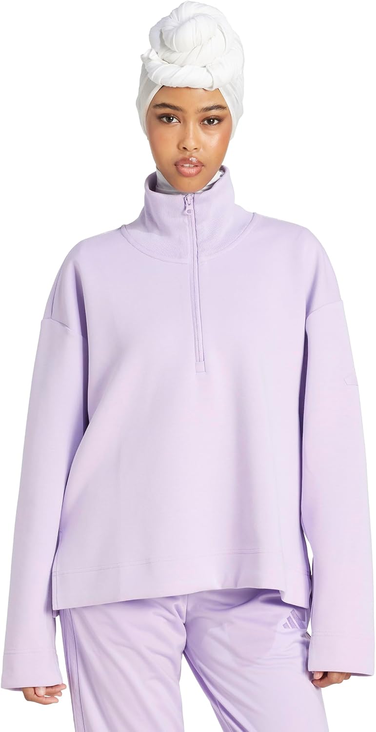 adidas Women’s All Szn Soft Lux Quarter-zip Sweatshirt