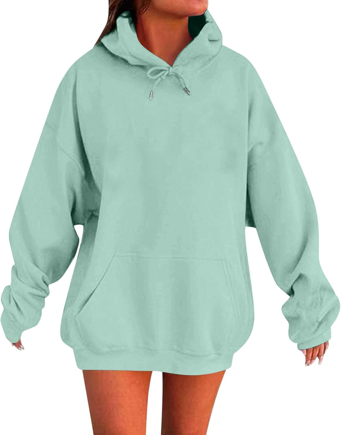 Hoodies for Women – Comfy Casual Basic Hoodie with Pockets Lightweight Cute Fall 2025 Plus Size Oversized Sweatshirts