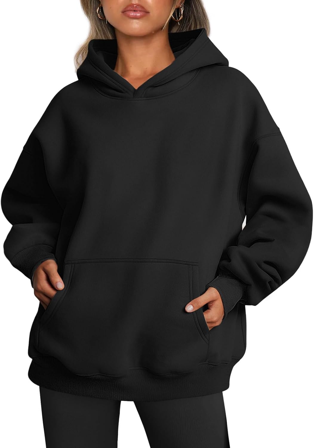 Trendy Queen Women Oversized Hoodies Fall Outfits | Gentle Skin Feel, Aesthetic Drop Shoulder, Large Kangaroo Pocket, Seamless Daily Outfit Match
