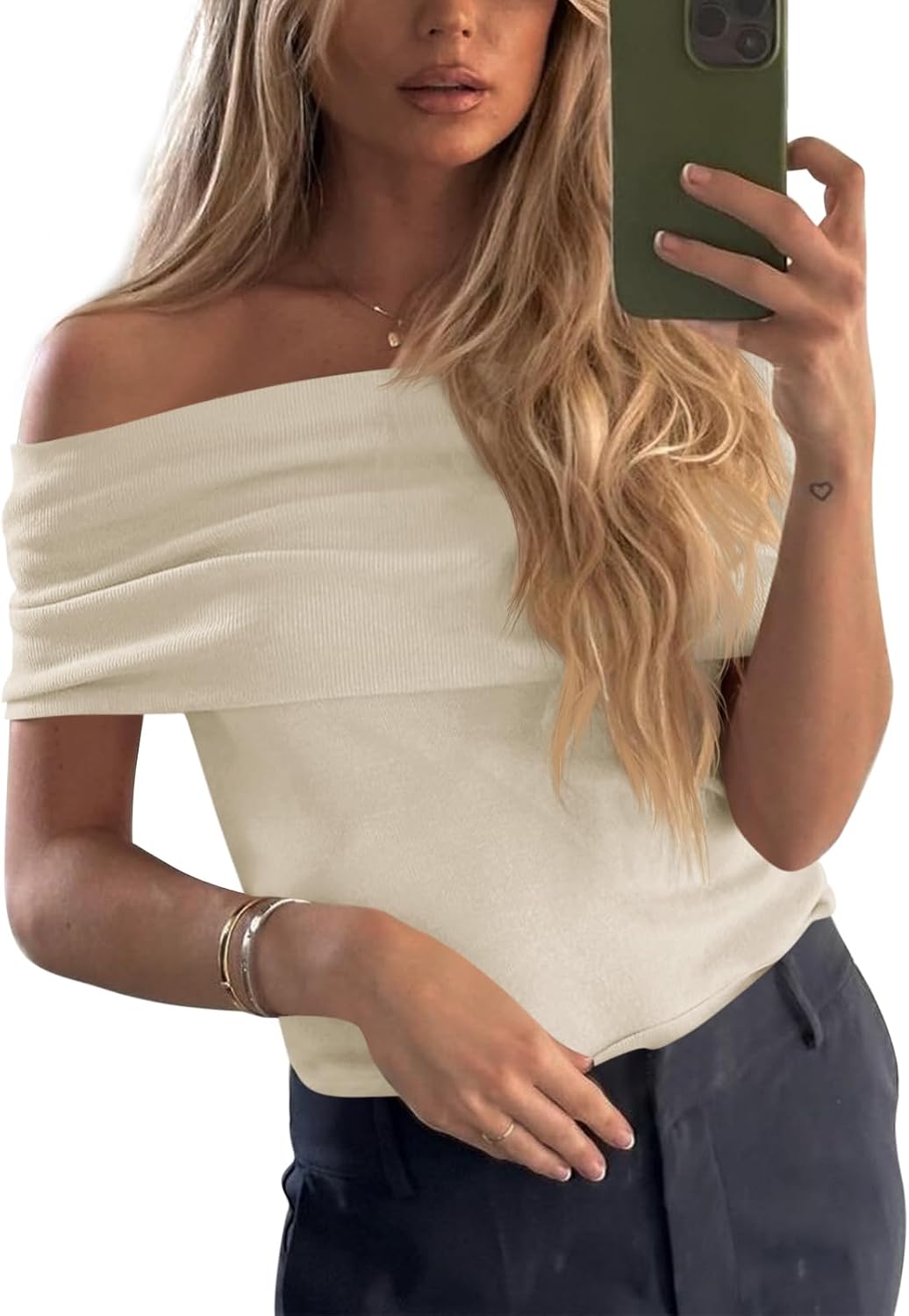 Imily Bela Women’s Off The Shoulder Sweaters Casual Knit Sleeveless Summer Y2K Going Out Tops Blouses