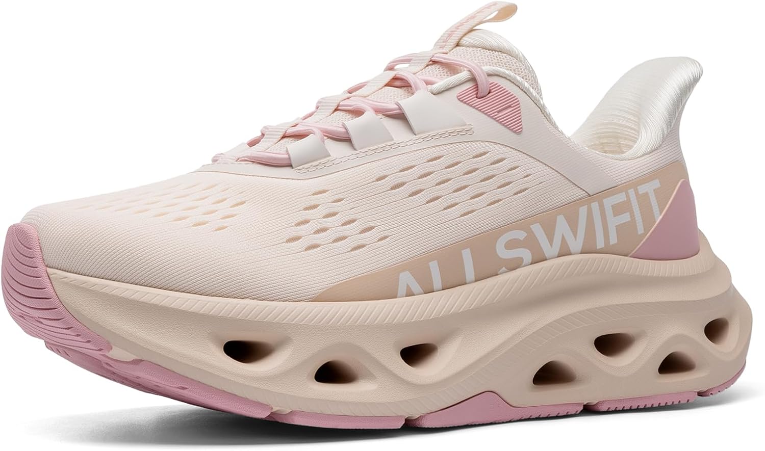 ALLSWIFIT Women’s Slip On Walking Shoes Cushioning Hands Free Non Slip Breathable Comfort Workout Running Jogging Gym Athletic Tennis MoveSlide Fashion Sneakers