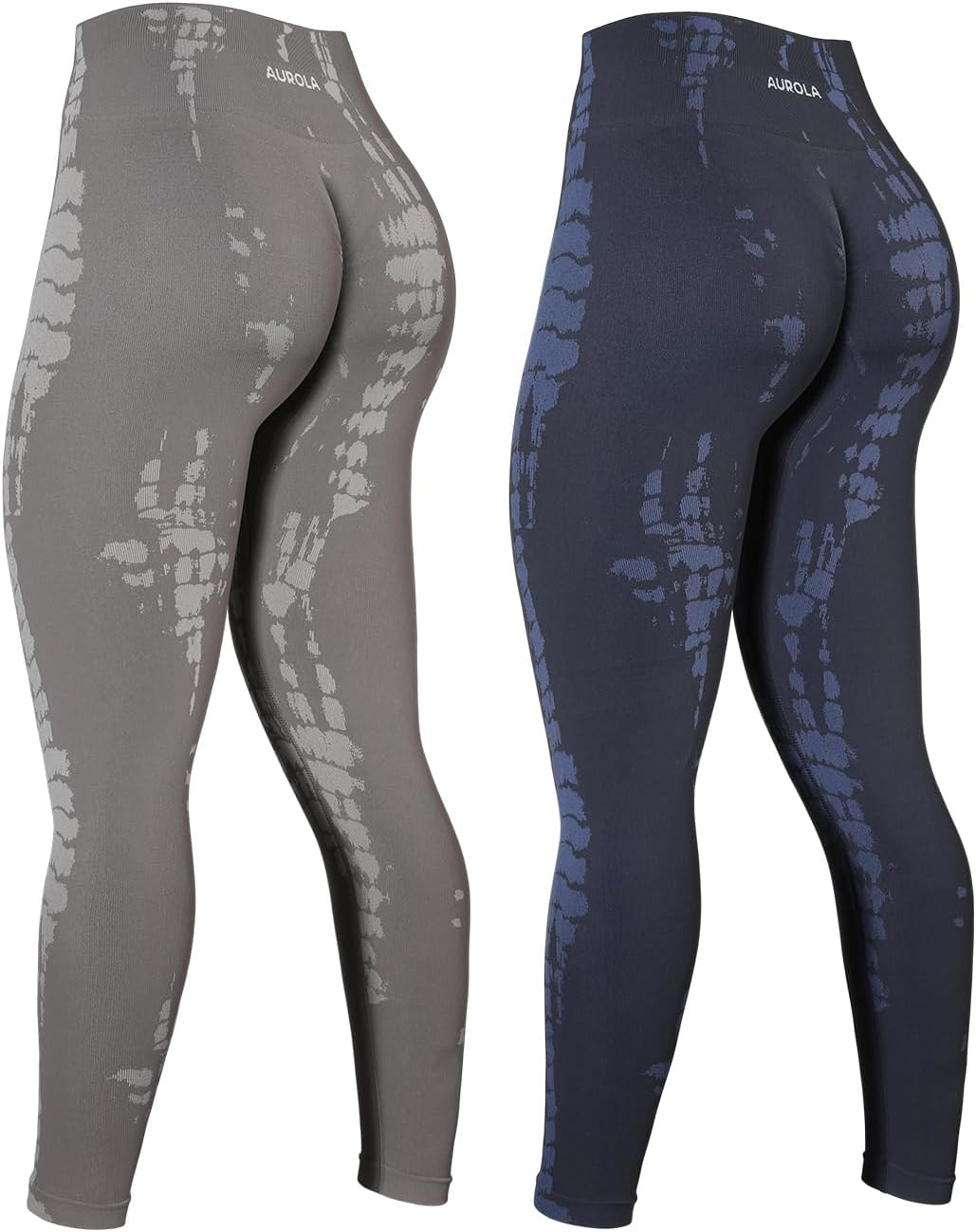 AUROLA Serpent Snake Seamless Scrunch Workout Leggings for Women,Girls Squat Proof Ribbed Thick Active Gym Pants
