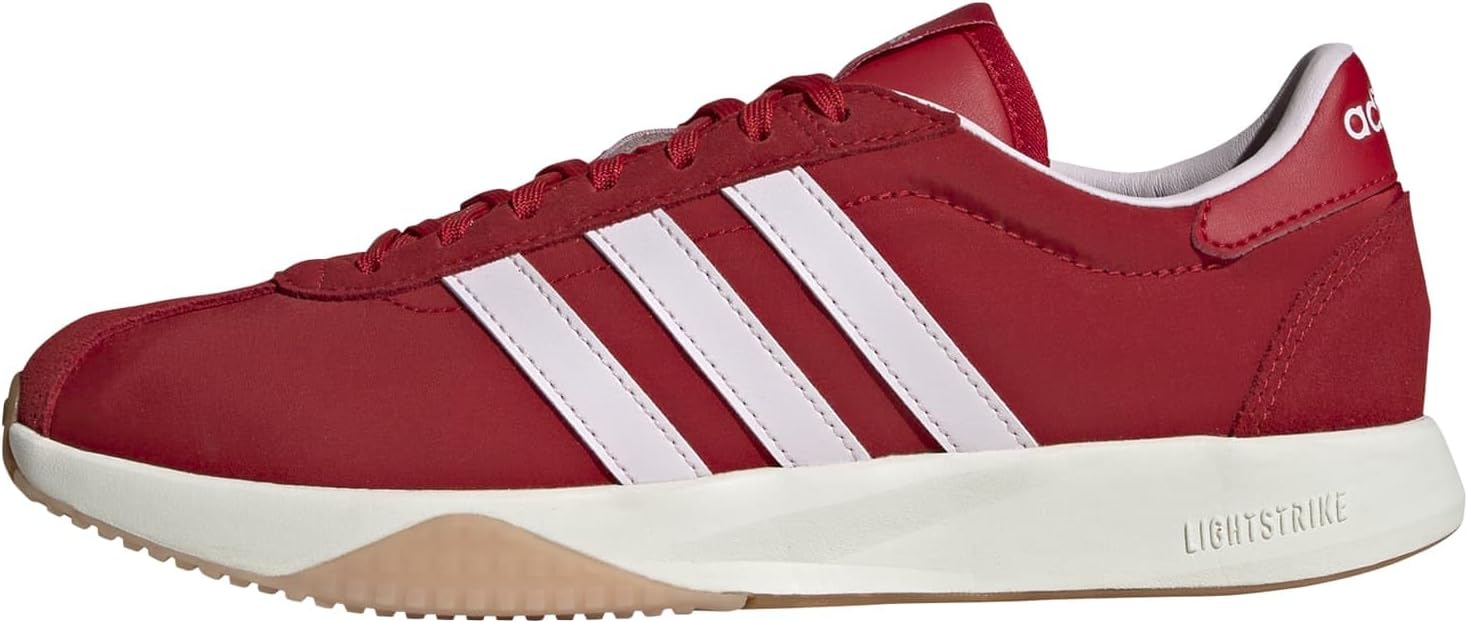 adidas Womens Run 7626 Lace Up Sneakers Shoes Casual – Green, Off White