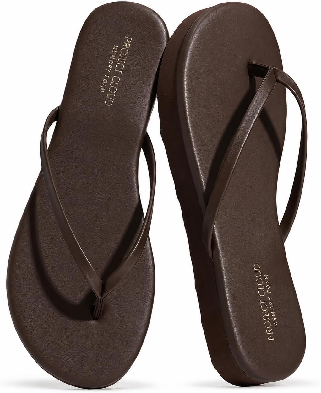 Project Cloud Platform Sandals Women – Memory Foam Insole Flip Flops and Lightweight Womens Sandals – Non-Slip Summer Thong Sandals for Women 2026 (ELEVATION)