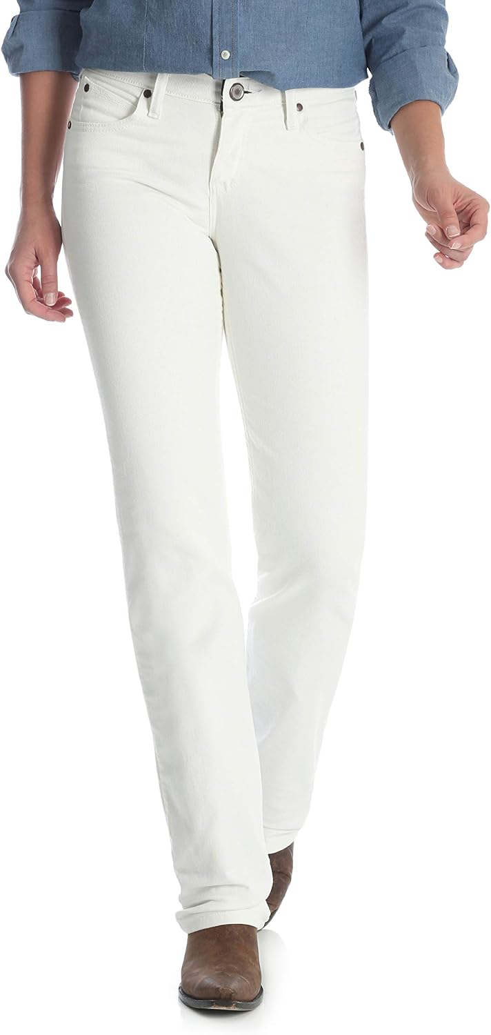 Wrangler Womens Cool Vantage Q-Baby Mid Rise Boot Cut Ultimate Riding Jean