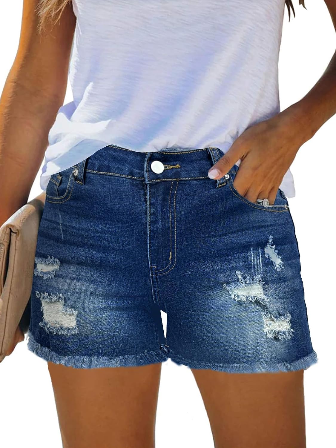 MixShe Shorts for Women Pants Womens Jeans Cowboy Fashion Beach Vacation Clothes Summer Outfits