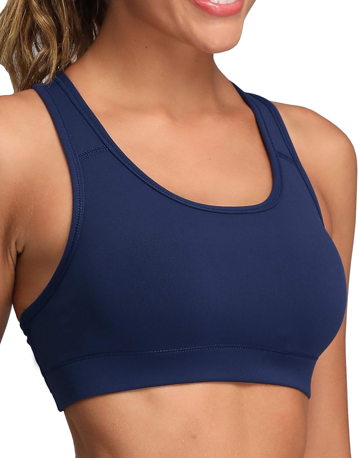 Oalka Women’s Racerback Sports Fitness Support Workout Running Bras