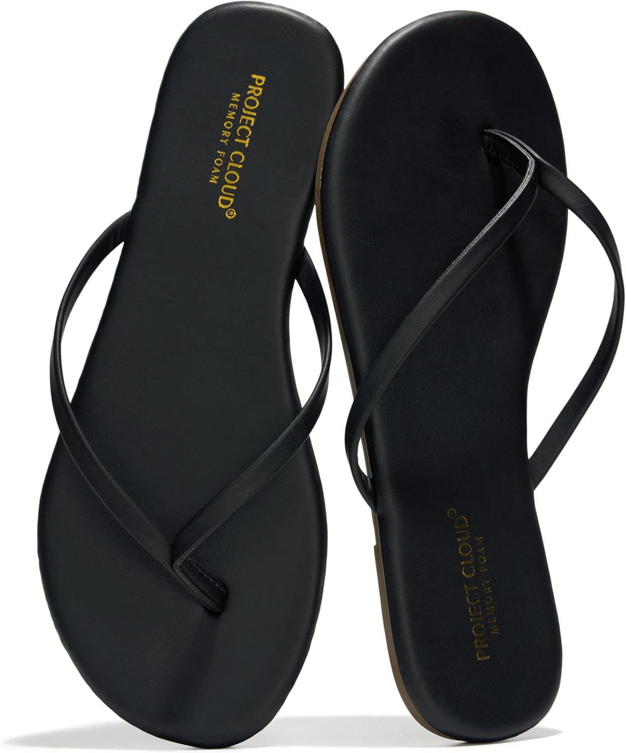 Project Cloud Flip Flops for Women Footwear- Lightweight and Memory Foam Insole Sandals for Women 2026 – Durable Non-Slip Beach Essentials Flats for Women Sandals (Foundations)