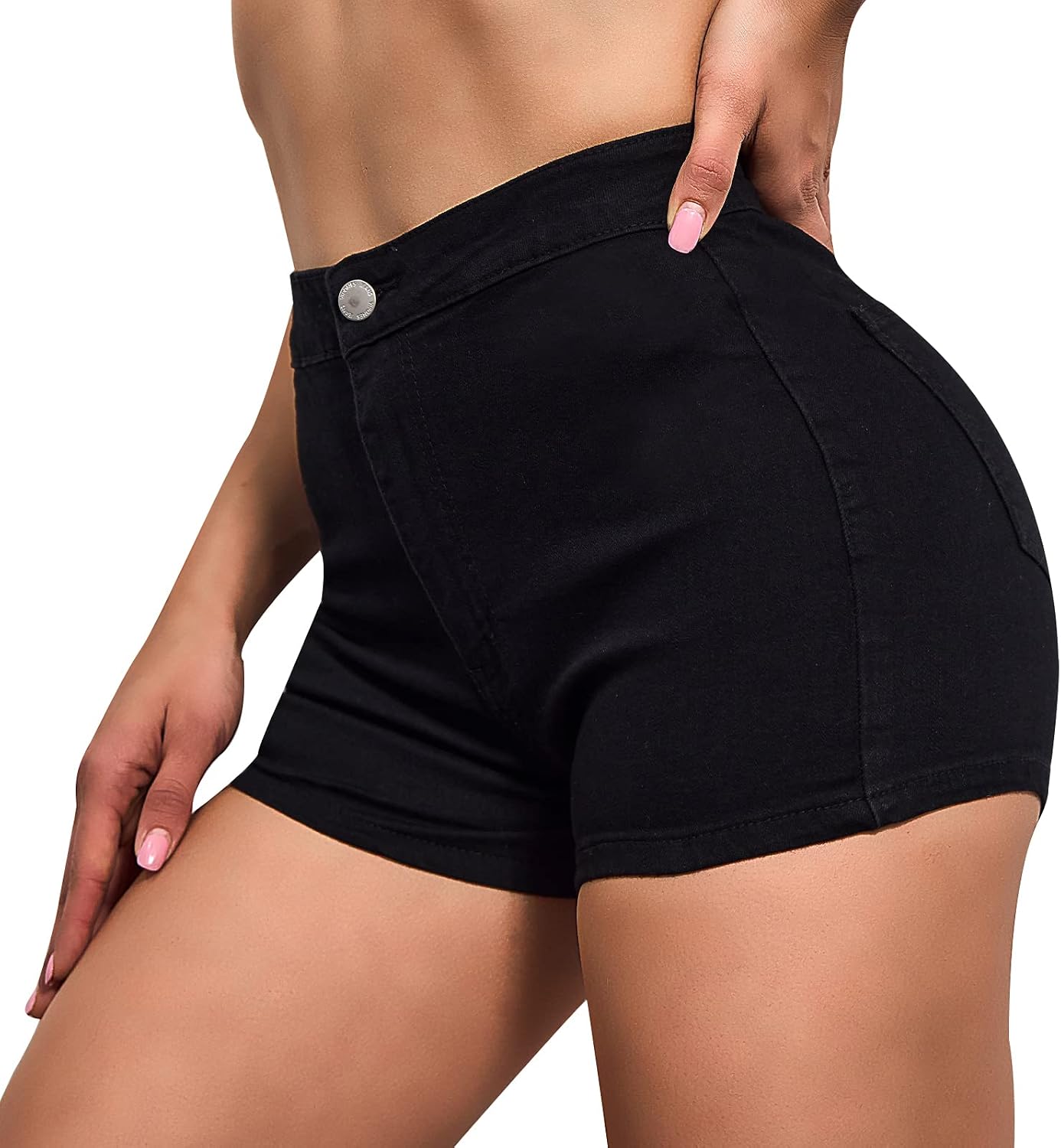 VIPONES Jean Shorts Womens High Waisted Stretchy Sexy Butt-Lifting Hot Denim Shorts