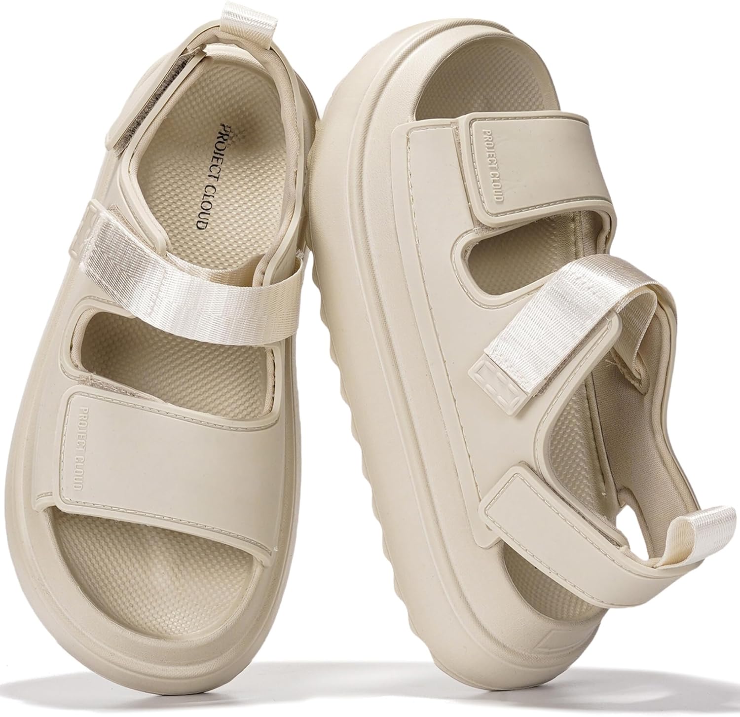 Project Cloud Platform Sandals For Women 2026 – Ultra Soft Insole Slip Resistant Womens Sandals Vacation Outfits for Women – Women’s Beach Shoes (Goldie)
