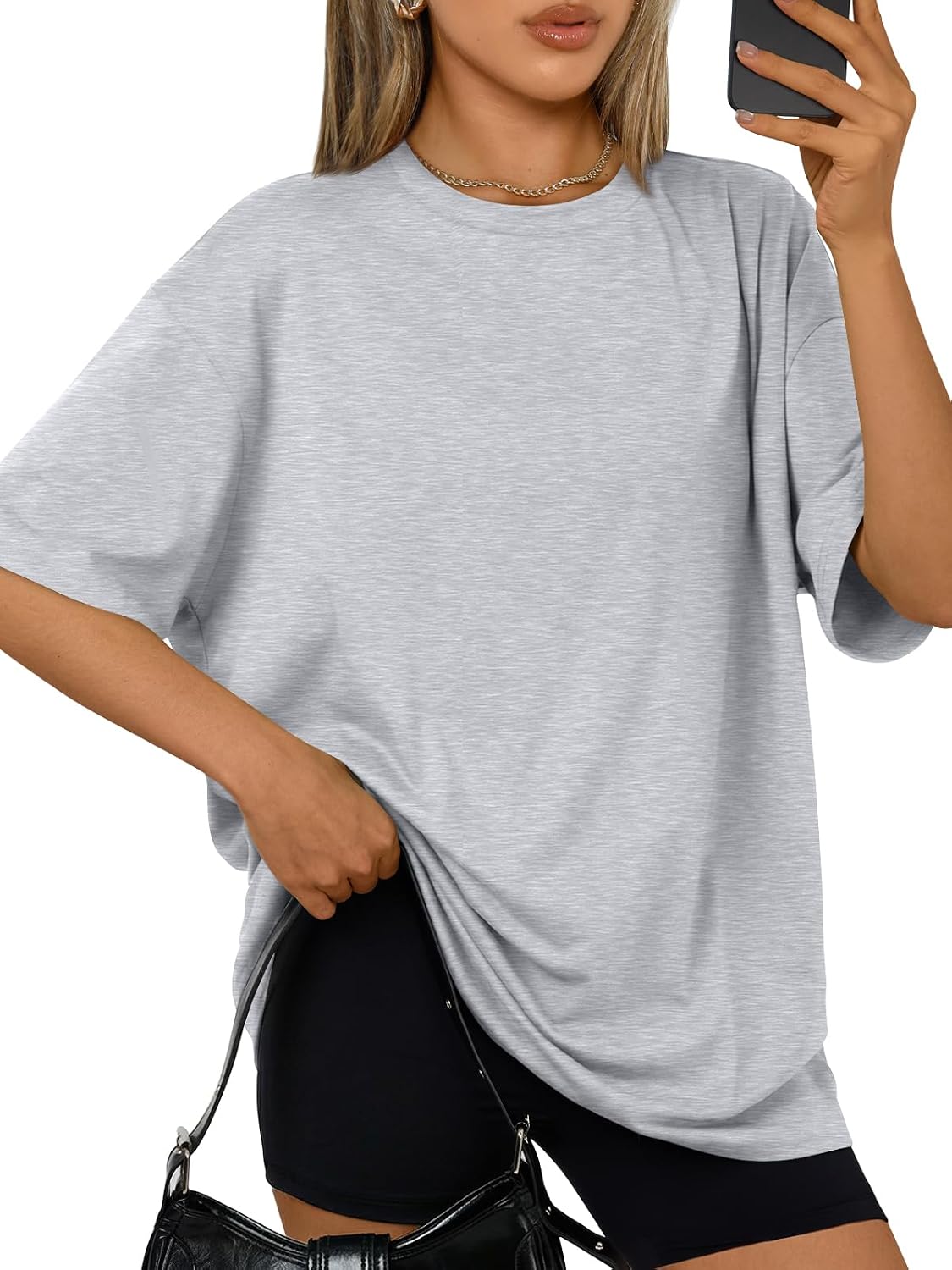Trendy Queen Womens Oversized T-Shirts Short Sleeves Workout Tops | Casual Summer Gym Tees Plus Size Fashion Clothes 2026