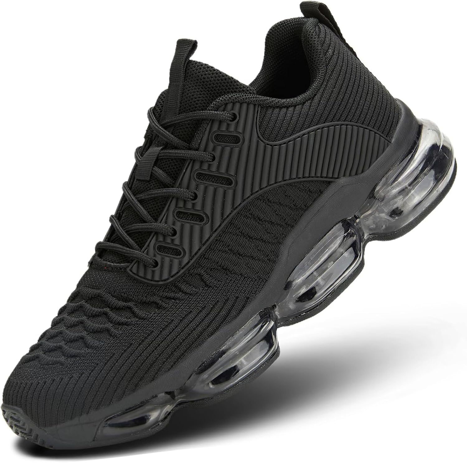 Luogoks Womens Walking Running Shoes Air Cushion Basketball Sneakers Fashion Tennis Breathable Sport Gym Fitness Cross Trainers Shoes