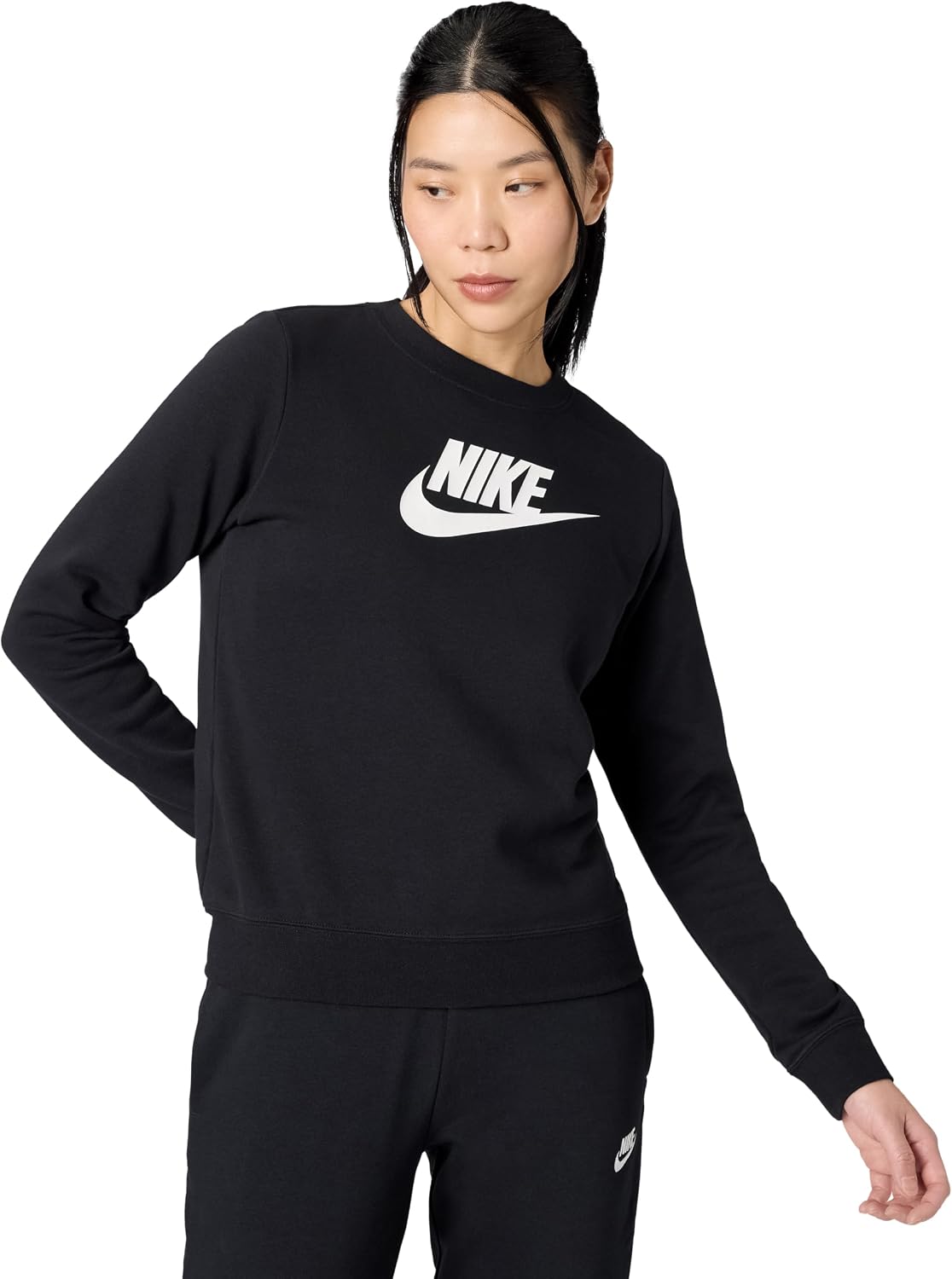 Nike Women’s Sportswear Club Fleece Logo Crew-Neck Sweatshirt