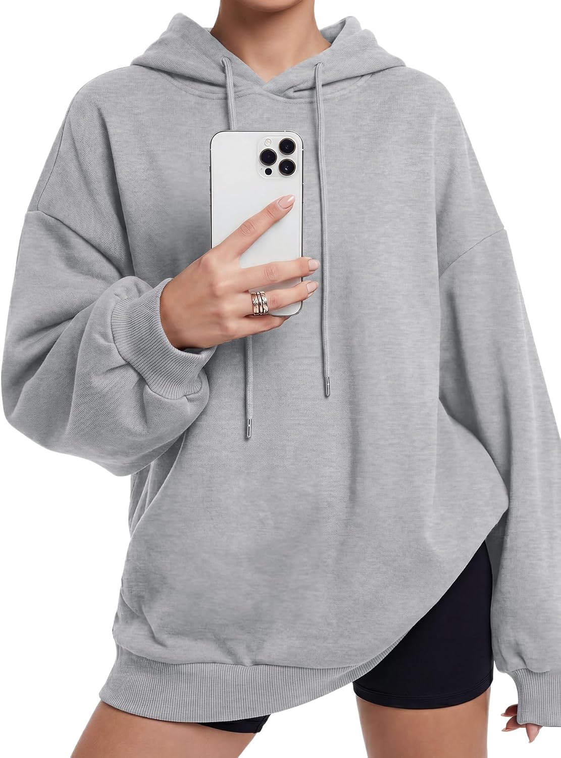 KIFOVEN Womens Oversized Hoodies Fleece Lined Sweatshirts Fall Fashion 2026 Pullover Sweaters Casual Winter Clothes