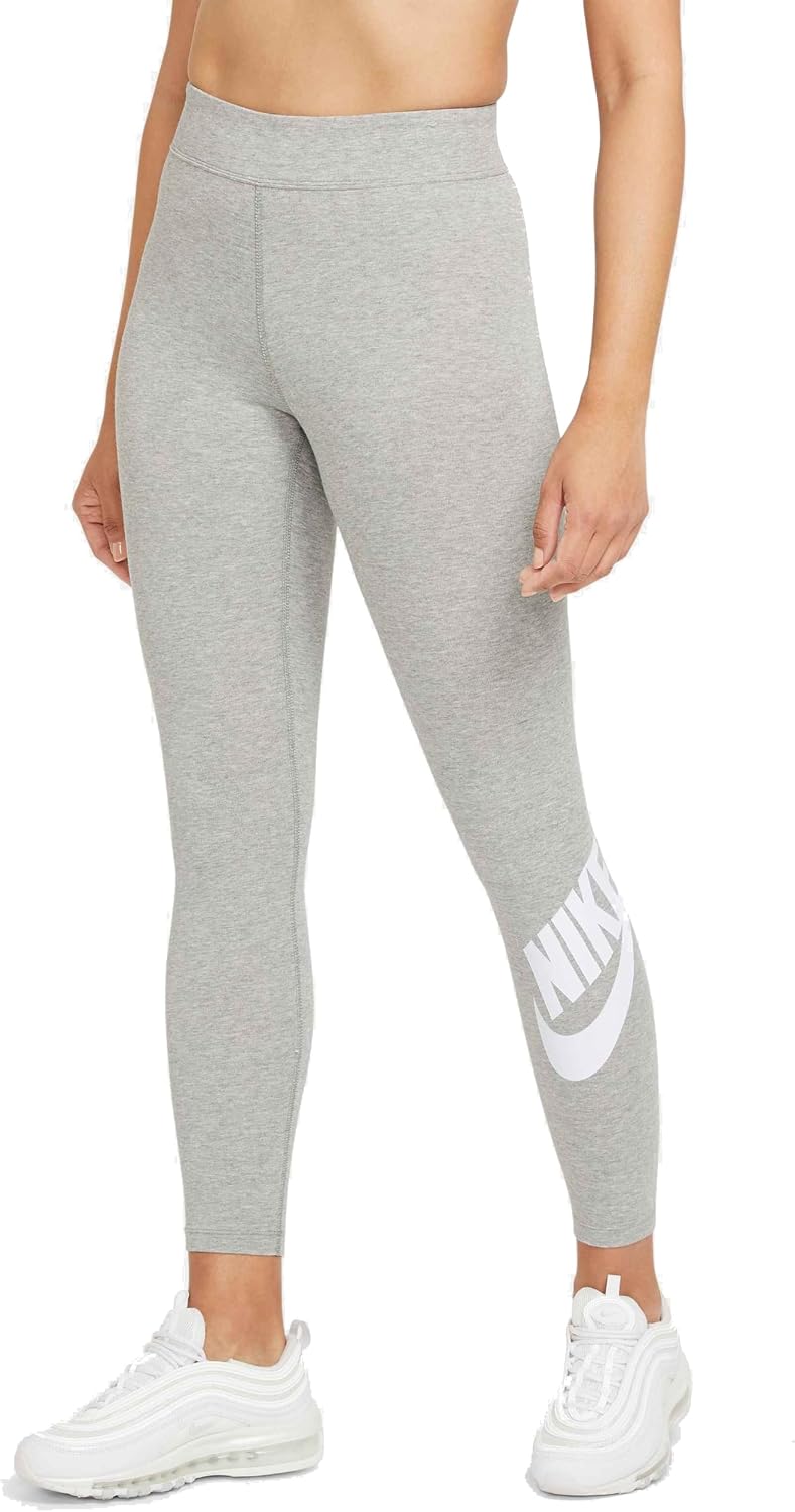 Nike Sportswear Essential High Rise Leggings ‘Grey White’