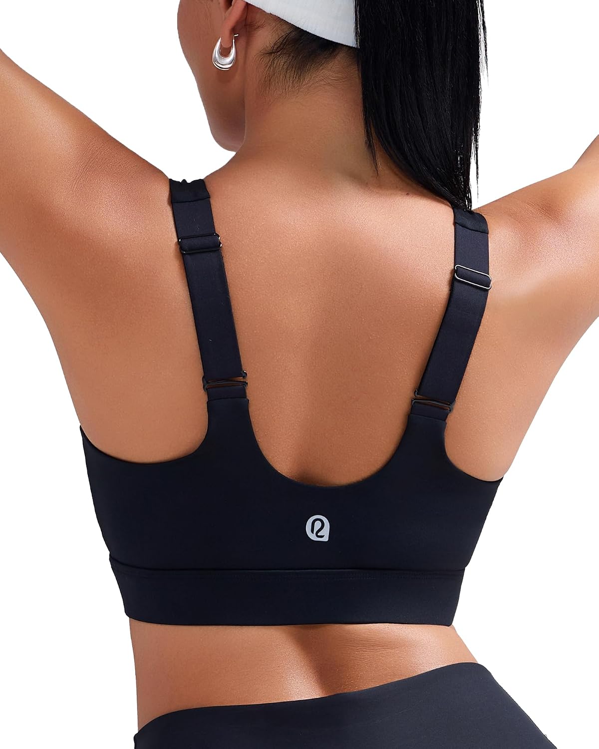 RUNNING GIRL Adjustable Straps High Impact Sports Bra for Women,High Support Workout Sports Bras with Sewn in Pads