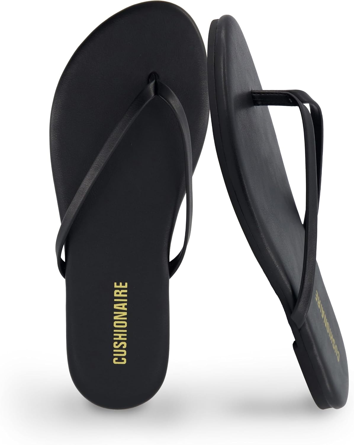 CUSHIONAIRE Cruise Lightweight Womens Flip Flops, Comfortable Beach Sandals for Women with Cushioned Footbed & Flexible Slip On Design