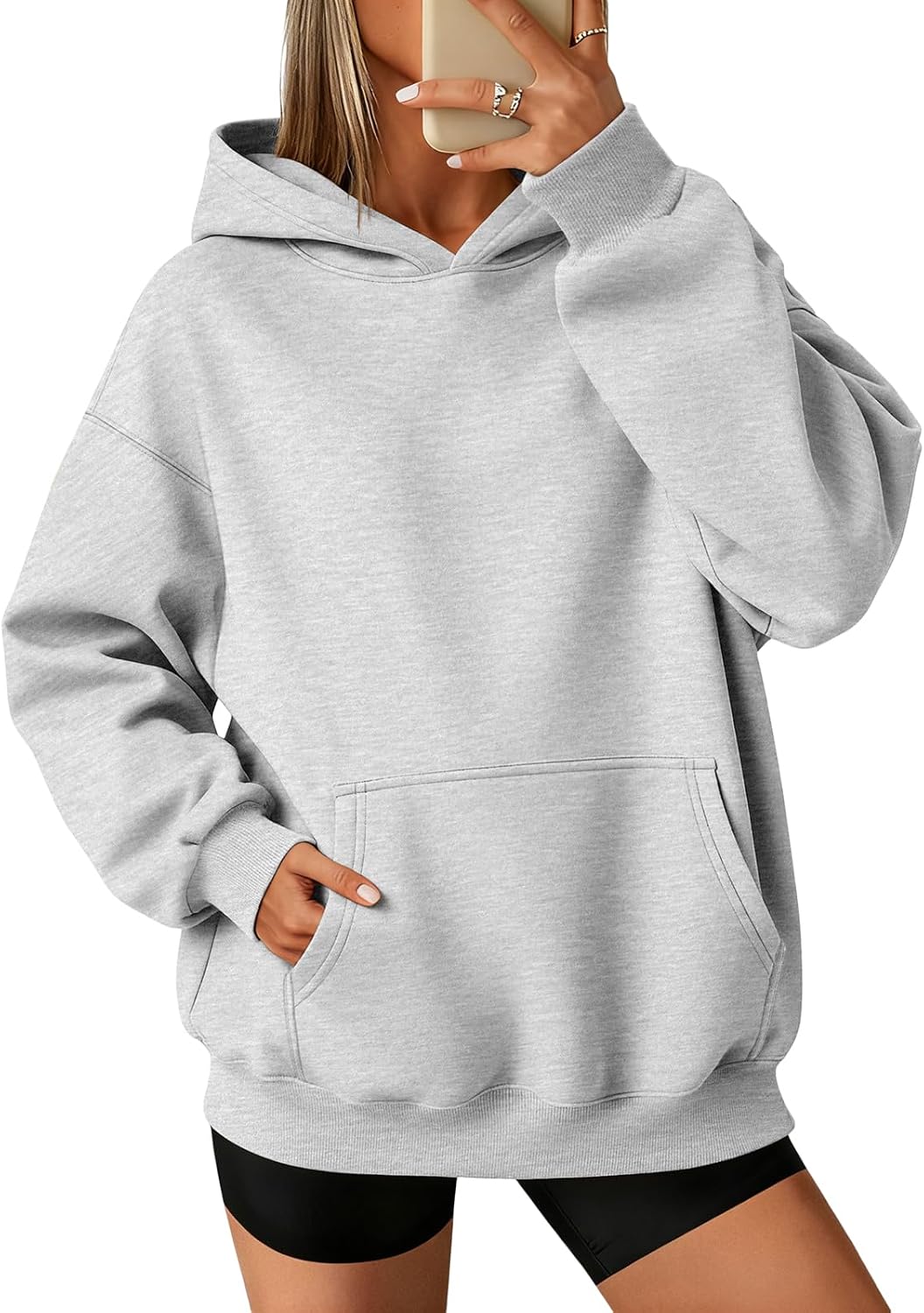 ATHMILE Womens Oversized Hoodies Fleece Sweatshirts Long Sleeve Sweaters Pullover Fall Clothes with Pocket