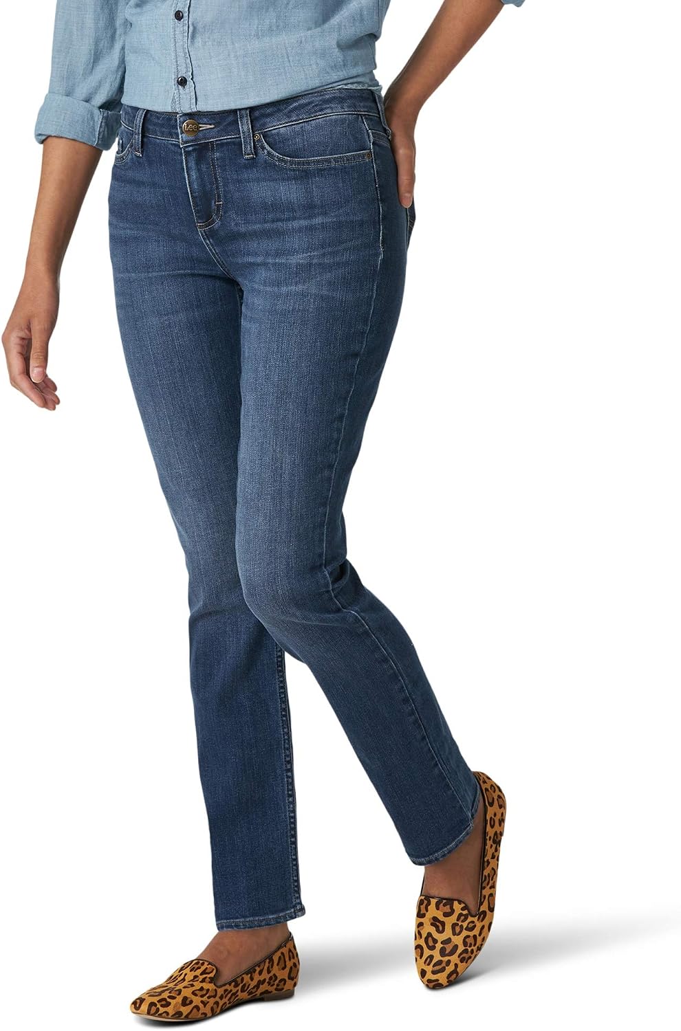 Lee Women’s Legendary Mid Rise Straight Leg Jean
