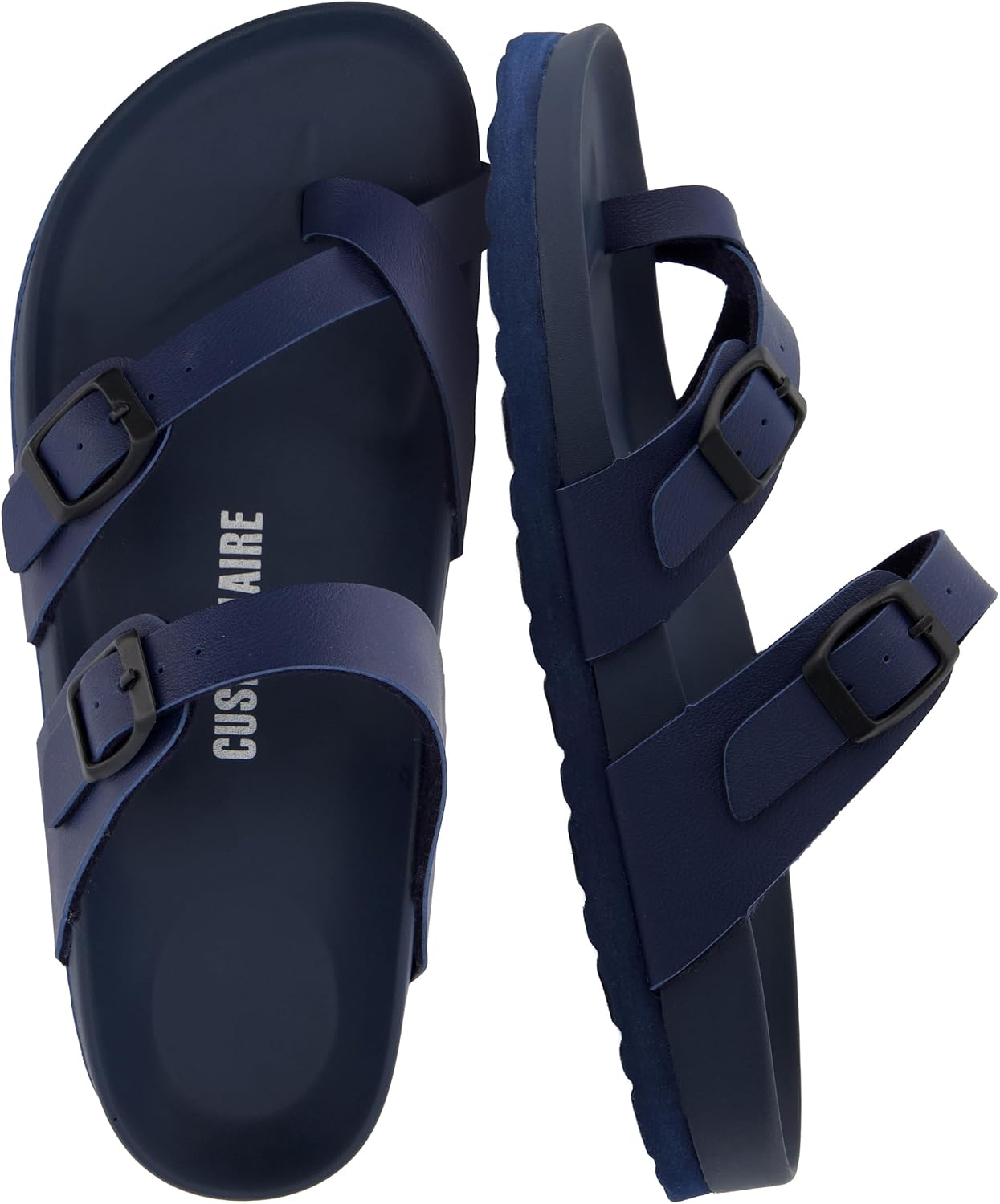 CUSHIONAIRE Women’s Laker soft footbed Sandal with +Comfort