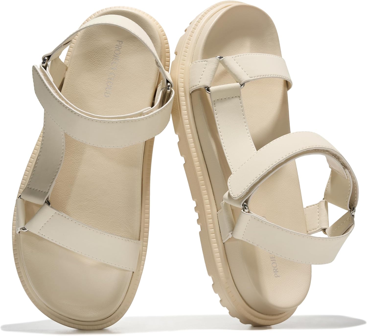 Project Cloud Sandals for Women – Flexible and Lightweight Upper Womens Sandals with Adjustable Straps – Plush and Soft Insole – Water Resistant Non Slip Outsole